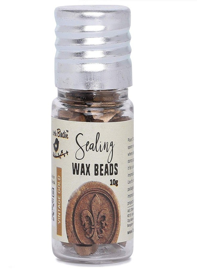 itsy-bitsy Itsy Bitsy- Sealing Wax Beads - Vintage Gold, 10g, 1 Bottle - Image 1